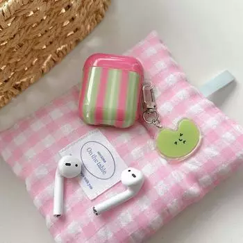 Case Pro2 Earphone Case Second and Third Generation Noise Reduction Version Third Generation Fourth Generation Korean Cute Minimalist Niche Style Apple Airpods 3 [Minimalist Stripes] send pendant