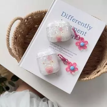 Case Pro2 Earphone Case Second and Third Generation Noise Reduction Version Third Generation Fourth Generation Korean Cute Seven Or Five Cases Apple Airpods Pro [Shell Flower] Pendant