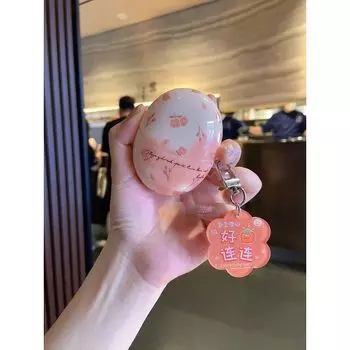 Case SE3 Orange Small Flower Freebudspro3 Earphone Case 6i Women s Freeclip Silicone Soft 4/4e Generation 5i Drop-Resistant Pro4 Flower Pendant Huawei FreeBuds 4/4e Orange floret + pendant