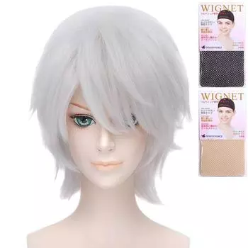 Парик для косплея CaseEden IDOLiSH7 Sougo Osaka Tokyo Ghoul Ken Kaneki Shiro Kaneki A Certain Magical Index One Way Short Silver White Silver White White Me