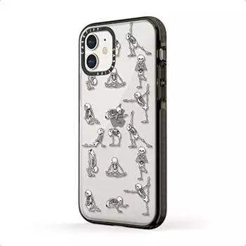 CASETiFY Противоударный чехол для iPhone 11 Скелет Йога Прозрачный Черный United States