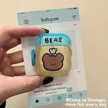 Casezone West Highland Hook Repair для Apple AirPods Милый щенок Беспроводная Bluetooth-гарнитура Защитный чехол Airpods 4 Generation Little Bear