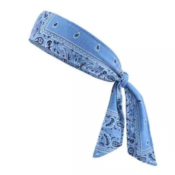 Cashew Flower Street Sports Headscarf Strap-style Headband Sky Blue One size