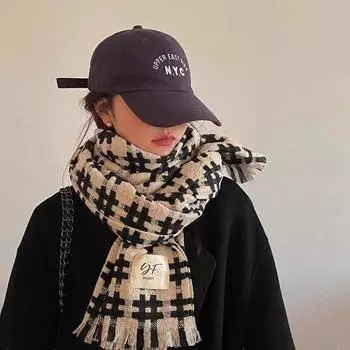 Cashmere Shawl Winter Cashmere Scarves Wool Scarves Long Shawl Simple Cape Wraps Autumn Winter кофейный