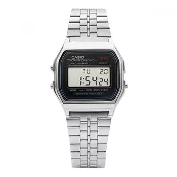 Casio A159w N1df A159w N1 цифровые квадратные винтажные ретро часы для общественных мест из металла A159W-N1DF