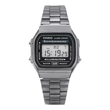 Casio A168wgg 1adf A168wgg 1a цифровые квадратные винтажные ретро публичные металлические часы A168WGG-1ADF