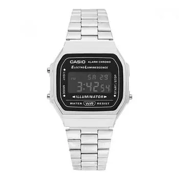 Casio A168wgg 1bdf A168wgg 1b цифровые квадратные винтажные ретро публичные металлические часы A168WGG-1BDF