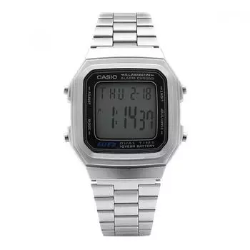 Casio A178wa 1adf A178wa 1a цифровые квадратные винтажные ретро публичные металлические часы A178WA-1ADF