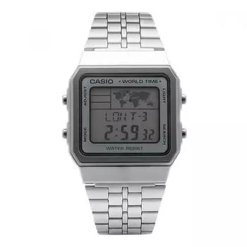 Casio A500wa 7df A500wa 7 цифровые квадратные винтажные ретро мировое время универсальные металлические часы A500WA-7DF