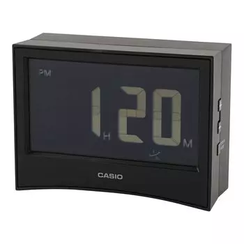 CASIO Alarm Clock Radio Black Digital Inverted LCD Temperature Humidity Calendar Display Timer Included x x DQD-S01J-1JF 7.1 9.6 3.6cm