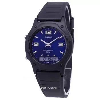 Casio Analog Digital Quartz Dual Time AW-49HE-2AVDF AW49HE-2AVDF Мужские часы синий