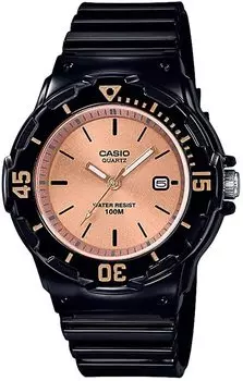CASIO Аналоговые часы для детей, дешевые Casio Gloss Black x Rose Gold Overseas Model [Casio] LRW-200H-9E2V женские [Товар]