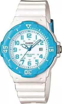 CASIO Аналоговые часы для детей Дешевые Casio Gloss White x Blue Overseas Модель [Casio] LRW-200H-2BV Женские [Товар]