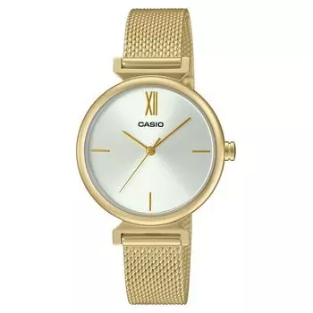 Casio Аналоговые Золотистые Нержавеющая сталь Белый Циферблат Кварцевые Женские Часы LTP-2024VMG-7C С Браслетом В Комплекте белый