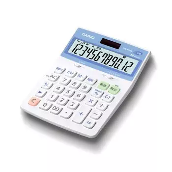 Casio Antibacterial Calculator Desk Type 12 Digits DW-122CL-N