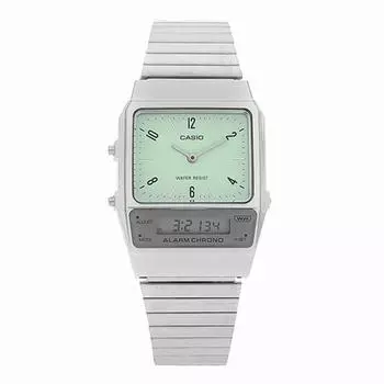 Casio Aq 800e 3adf Aq 800e 3a аналоговые цифровые квадратные винтажные ретро публичные металлические часы AQ-800E-3ADF