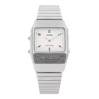 Casio Aq 800e 7a2df Aq 800e 7a2 аналоговые цифровые квадратные винтажные ретро публичные металлические часы AQ-800E-7A2DF