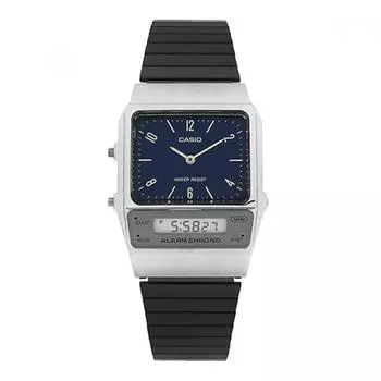 Casio Aq 800eb 2adf Aq 800eb 2a аналоговые цифровые квадратные винтажные ретро публичные металлические часы AQ-800EB-2ADF