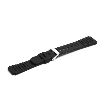 Casio AQS810W S800W SGW 300H 400H AE 1000 1300 1200 и т.д. Совместимый сменный ремень 18 мм резиновый [SOUBI] W-218 ca-023 (черный) чёрный