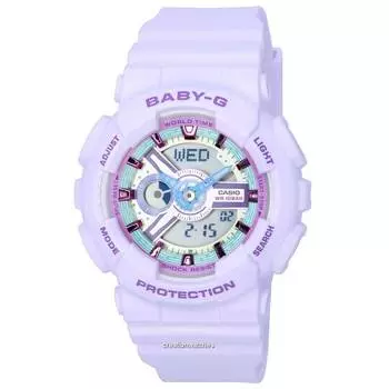 Casio Baby-G Analog Digital Pastel Meets Metallic Quartz BA-110XPM-6A BA110XPM-6 100M женские часы белый