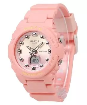 Casio Baby-G Analog Digital Resin Strap Pink Dial Quartz BGA-320-4A1 100M Women s Watch розовый