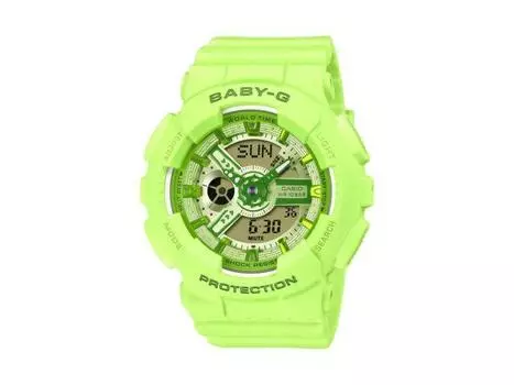 CASIO BABY-G BA-110YK-3AJF Зеленые Y2K Модные Аналоговые Цифровые Женские Часы НОВЫЕ
