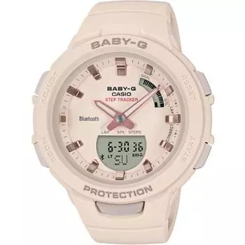 CASIO Baby G Baby G BSA B100 4A1JF G SQUAD Стептрекер Bluetooth 2018SS 2H Combi Розовый