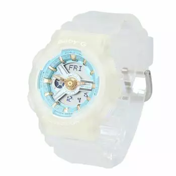 CASIO Baby-G Baby G Watch женские аналоговые цифровые Ana-Digi водонепроницаемые спортивные белые BA-110SC-7A