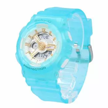CASIO Baby-G Baby G Watch женские аналоговые цифровые Ana-Digi водонепроницаемые спортивные синие BA-110SC-2A
