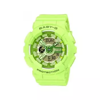 CASIO BABY G baby gee BA 110 series свежий цвет зеленый BA 110YK 3AJF