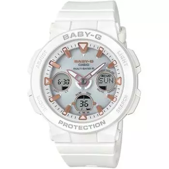 Casio Baby G bGa 2500 7ajf [радиоприемник серии Beach Explorer на солнечной батарее белого цвета]