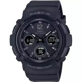 CASIO Baby-G BGA-2800-1AJF [Женские радиоволновые часы на солнечных батареях BABY-G с водонепроницаемым резиновым ремешком, 10 атм]