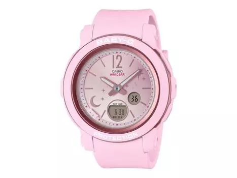 Женские часы CASIO BABY-G BGA-290DS-4AJF Moon and Stars Series Пастельно-розовые НОВИНКА