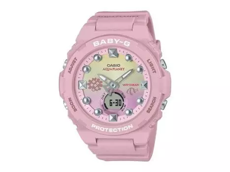 CASIO BABY-G BGA-320AQ-4AJR Модель сотрудничества Aqua Planet Женские часы розовые НОВЫЕ