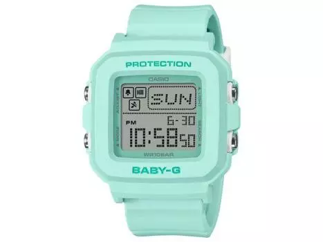 Casio BABY-G BGD-10-3JF Зеленый кварцевый секундомер Цифровые женские часы из смолы НОВЫЕ