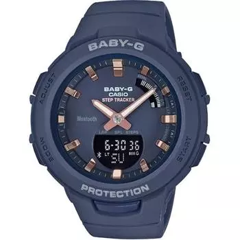 CASIO Baby-G BSA-B100-2AJF [G-SQUAD Steptracker Bluetooth 2018SS 2H Combination Gray] Round Watch