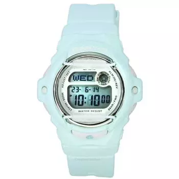 Casio Baby-G Цифровые кварцевые женские часы с пастельно-зеленым ремешком из смолы BG-169U-3 200M белый