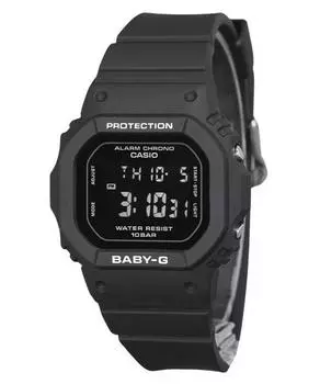 Casio Baby-G Цифровые кварцевые женские часы с черным полимерным ремешком BGD-565U-1 100M чёрный