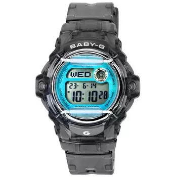 Casio Baby-G Digital Серый полимерный ремешок Кварцевые женские часы BG-169U-8B 200M