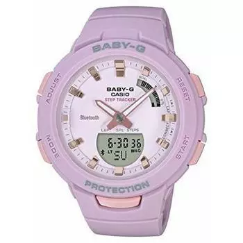 CASIO BABY-G G-SQUAD BSA-B100-4A2JF Розовые женские часы 2018 г. Новинка в коробке