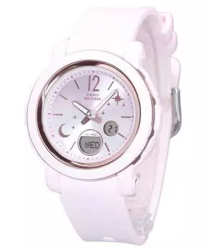 Casio Baby-G Moon And Star Series Аналоговые цифровые часы из смолы с розовым циферблатом Кварцевые женские часы BGA-290DS-4A 100M розовый