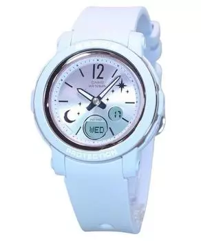 Casio Baby-G Moon And Star Series Аналоговые цифровые часы из смолы с фиолетовым циферблатом Кварцевые женские часы BGA-290DS-2A 100M фиолетовый