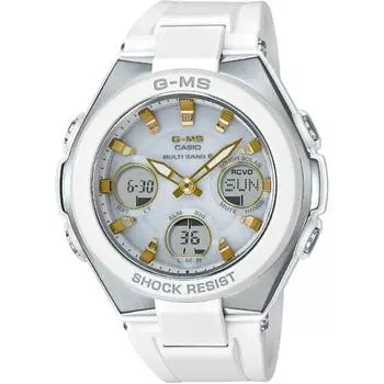 CASIO Baby-G MSG-W100-7A2JF [G-ms 2HRadio Wave Solar Watch PL Band White/ Gold] Round Watch White