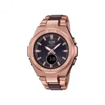 CASIO Baby G MSG W200CG 5AJF [G MS Denso Composite Band Bicolor IP Pink Gold x Brown]