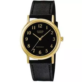 CASIO Basic Analog Black and Gold Watch MTP-1095Q-1B/MTP1095Q-1B Men s [Used]