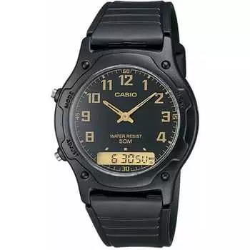 Casio [] БАЗОВЫЙ АНАЛОГО-ДИДЖИ Casio Базовый Ана-Цифровой AW-49H-1B