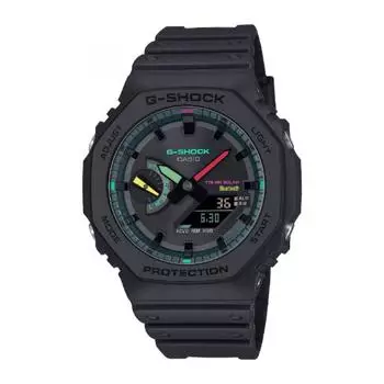 CASIO [Bluetooth-часы с солнечной батареей] G SHOCK G Shock Multi Fluorescent Color Series Matte Black GA B2100MF 1AJF
