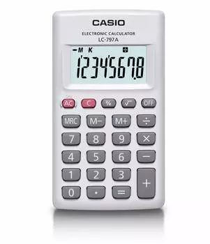 CASIO card type calculator LC-797A-N