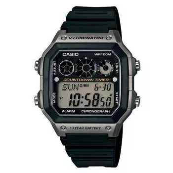 CASIO Casio AE-1300WH-8A AE1300WH-8A спортивные цифровые черные серые мужские часы