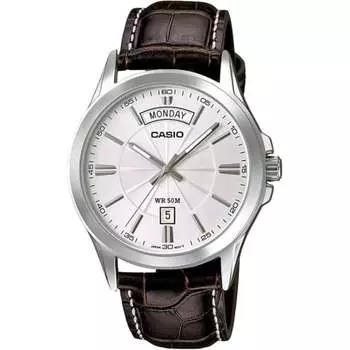 Casio CASIO analog quartz men s watch MTP-1381L-7AV dark brown overseas model